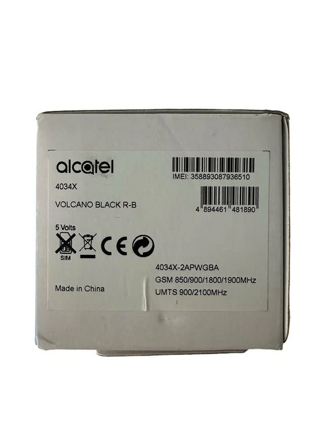 Alcatel U3 4034X Black 4GB 4.0" Unlocked 2G/WiFi Android New*  UK Warranty - Image 4 of 4