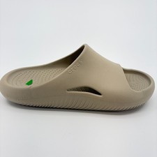 Crocs Mellow Mens Size 8 Womens 10 Beige Beach Outdoor Recovery Slides Sandals