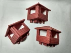 Fort Apache Stockade Playset Guard Houses Replacement Parts Lot Marx Indian Wars