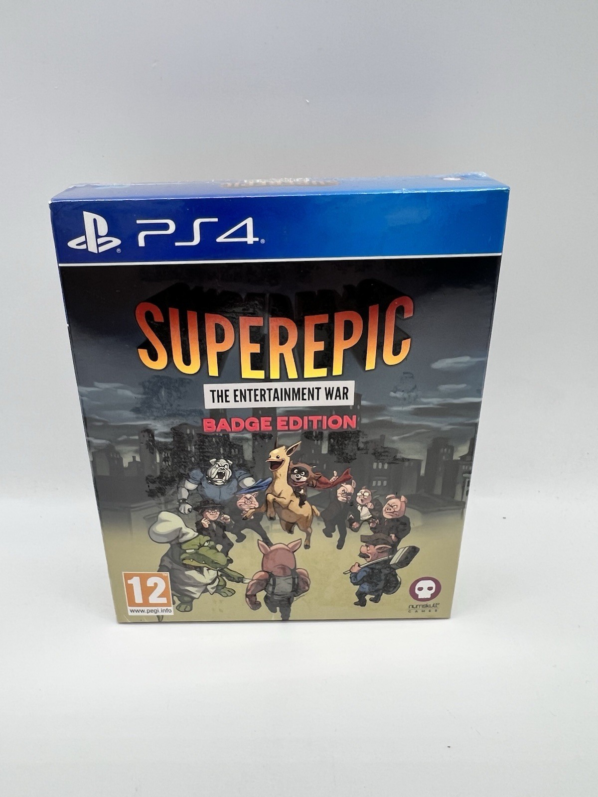 SuperEpic: The Entertainment War Edition (PS4) Playstation 4 Badge edition New