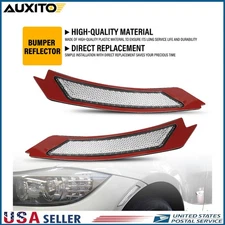 For BMW E90 E91 LCI Sedan Wagon 09-11 Clear Front Bumper Reflectors 63147205397