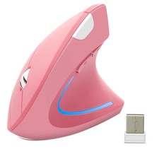 Wireless Vertical Mouse Comforts Design DPI Adjustable Right Hand Use Battery
