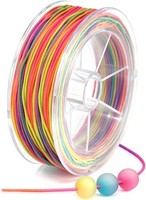 Gummiband 1Mm 35M Regenbogen Elastisch FüR ArmbäNder Halsketten Schmuck Diy