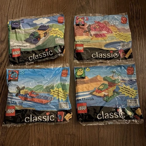 Lot 4 McDonald's Happy Meal LEGO Classic 1999 Transportation Sets Sealed Vintage