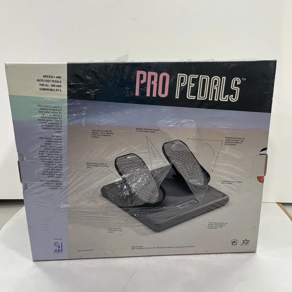 CH Products Pro Pedals PP91KAS Rudder/Flight Pedals/Racing Pedals - Image 4 of 4