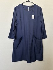 NWT Clothink Women XL Casual Keyhole Back 3/4 Sleeve Shift Dress