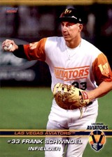 2021 Las Vegas Aviators Choice #26 Frank Schwindel Livingston New Jersey NJ Card