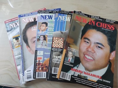 NEW IN CHESS MAGAZINE   5  AUSGABEN aus 2005  Nr. 1 + 2 + 3 + 6 + 7