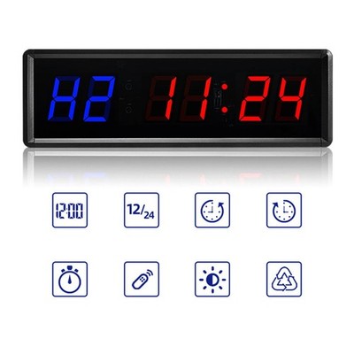 Gym Timer LED Intervall Timer Digitale Wanduhr Fitness Timer 1.5 ''Digital