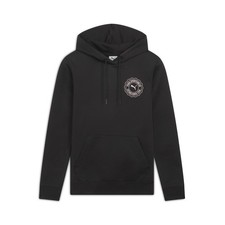 PUMA Graphics Emblem Pullover Hoodie Womens Black Casual Outerwear 68887201