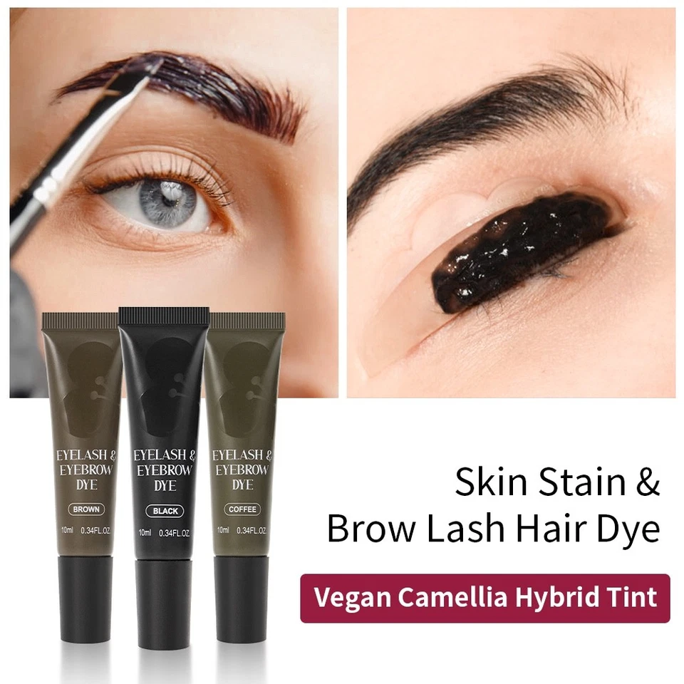 Henna Eyebrow Eyelash Tint Lasting Brow Dye Cream Kit Professional Iconsign Set - Image 2 of 4