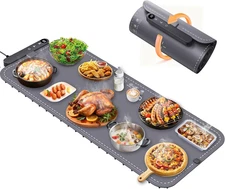 Warming Mat for Food Extra Large, Electric Roll up Food Warming Mat for Buffet,