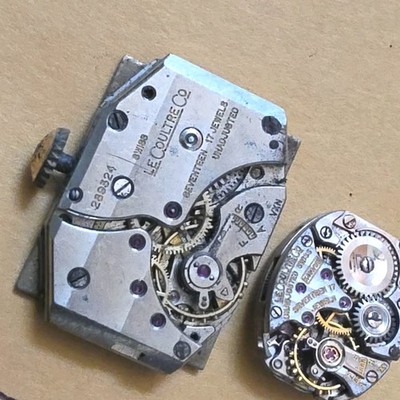 TX0: MENS VACHERON LECOULTRE VINTAGE WATCH MOVEMENT LOT PARTS REPAIR Cal 438 40s