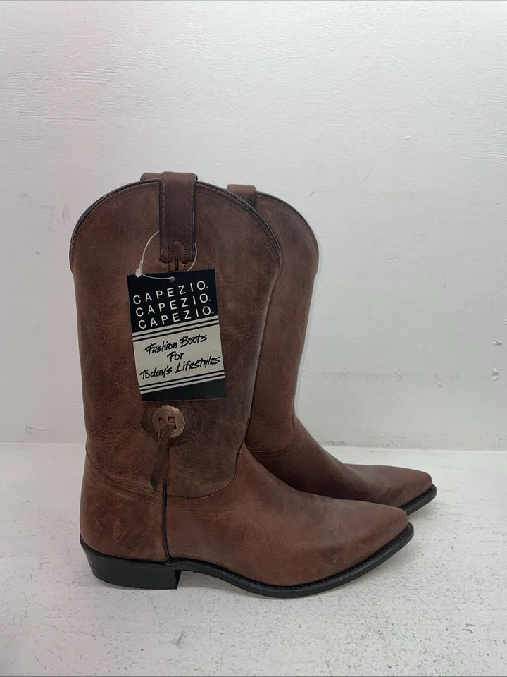 全新男式棕色 Capezio 牛仔靴。 M C 611 9.5 9 1/2 E E. 5-35 — 第 4/4 张图片