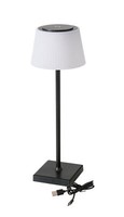 Akku Tisch Leuchte Led - Schwarz / Weiß - Touch Deko Tisch Lampe Wiederaufladbar