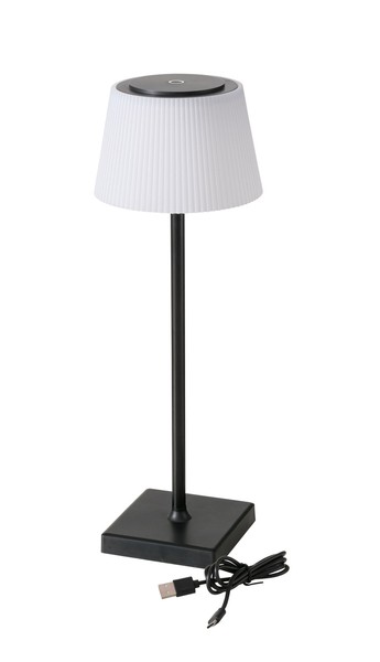 Akku Tisch Leuchte Led - Schwarz / Weiß - Touch Deko Tisch Lampe Wiederaufladbar-image
