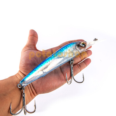 180mm Minnow Crankbaits Offshore Fishing Hard Baits Trolling Lure Tuna  Striper 