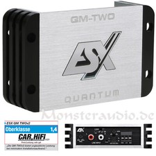ESX QM-TWOv2 digitaler 300 Watt Mini 2-Kanal Verstärker Auto Start Stop Ready