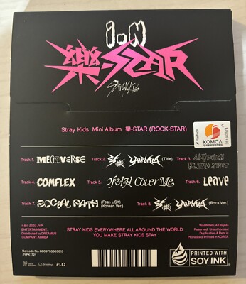 STRAY KIDS [Rock Star] Leeknow Autographed Signed Digipack Album