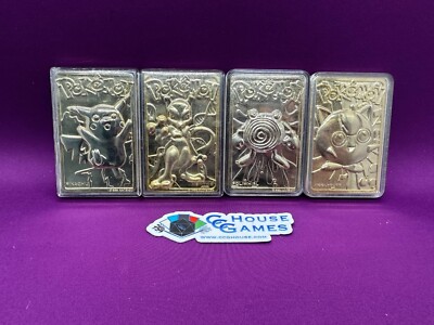 Pokemon 23K Gold Plated Burger King PromoCardVintage Choose Your