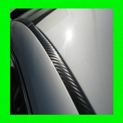 FOR HONDA CARBON FIBER 2PC ROOF TOP TRIM DRIP MOLDINGS COVERS SET 5YR WARRANTY 
