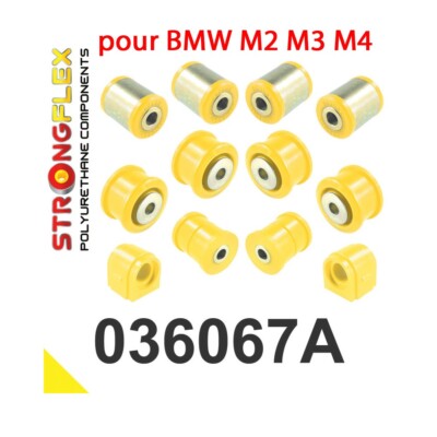 STRONGFLEX Kit Busches Querlenker Hinterachse Polyurethan für BMW M2 F22 F23 F87