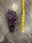 Vintage Grape Cluster Amythest Grapes w/ Metal Leaf MCM 7” — photo 6