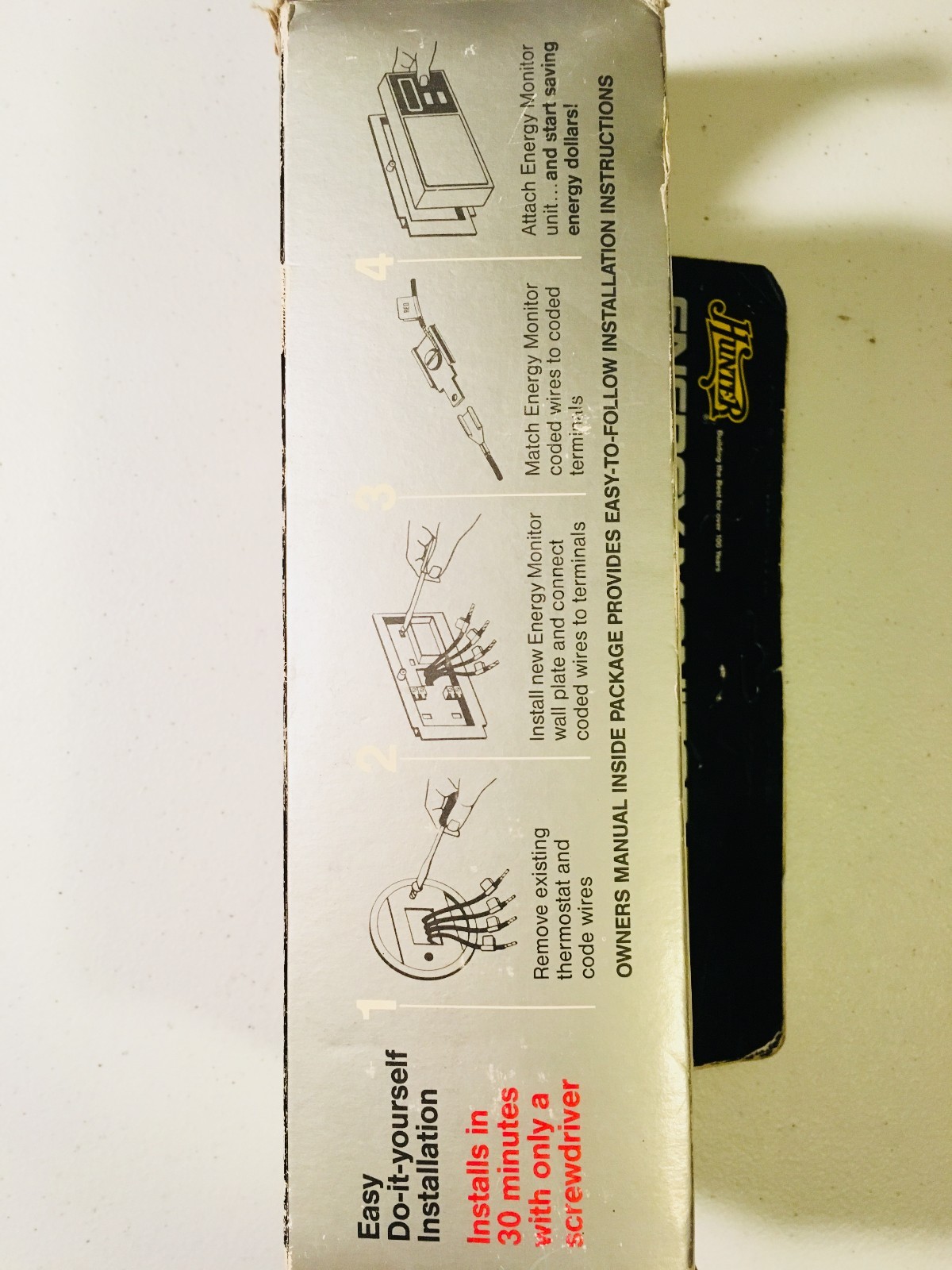 ... hunter energy monitor ii plus model 44402 programmable thermostat rh  ebay com 5 wire thermostat wiring ...