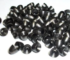 PREMIUM BLACK CONEHEAD BRASS BEADS FLY TYING - 3 SIZES TO PICK FROM - 25 COUNT