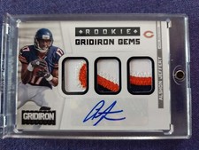 2012 GRIDIRON ALSHON JEFFERY RPA ROOKIE PATCH AUTO SP /25 TRIPLE PATCH AUTO MINT