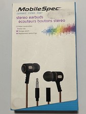 MobileSpec MBS10153 Premium Stereo Metal Earbuds with In-Line Mic, Gold/Graphite