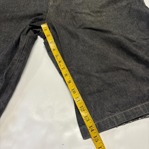 Rocawear Denim Jean Shorts Mens Size 42 Y2K Hip Hop Baggy Dark Wash - Picture 5 of 7