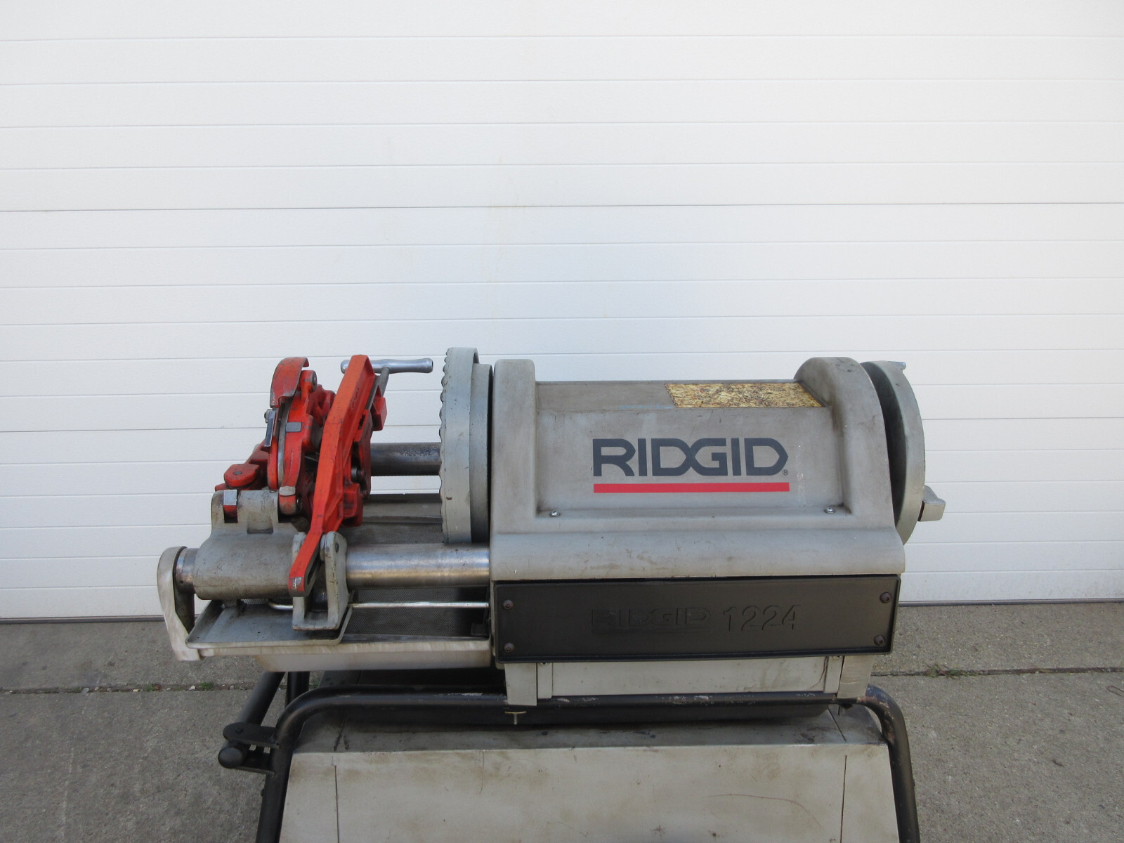 Ridgid 1224 Power Pipe Threader Threading Machine 1/2" 4" w/ Cart & 2