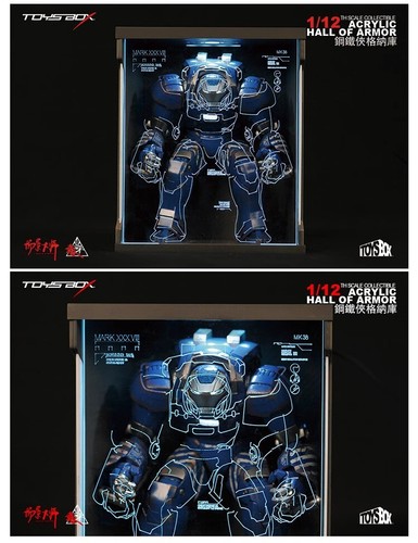 Figura de acción Iron Man Mark38 modelo escala 1/12 súper caja de aleación luz móvil nueva - Imagen 18 de 18