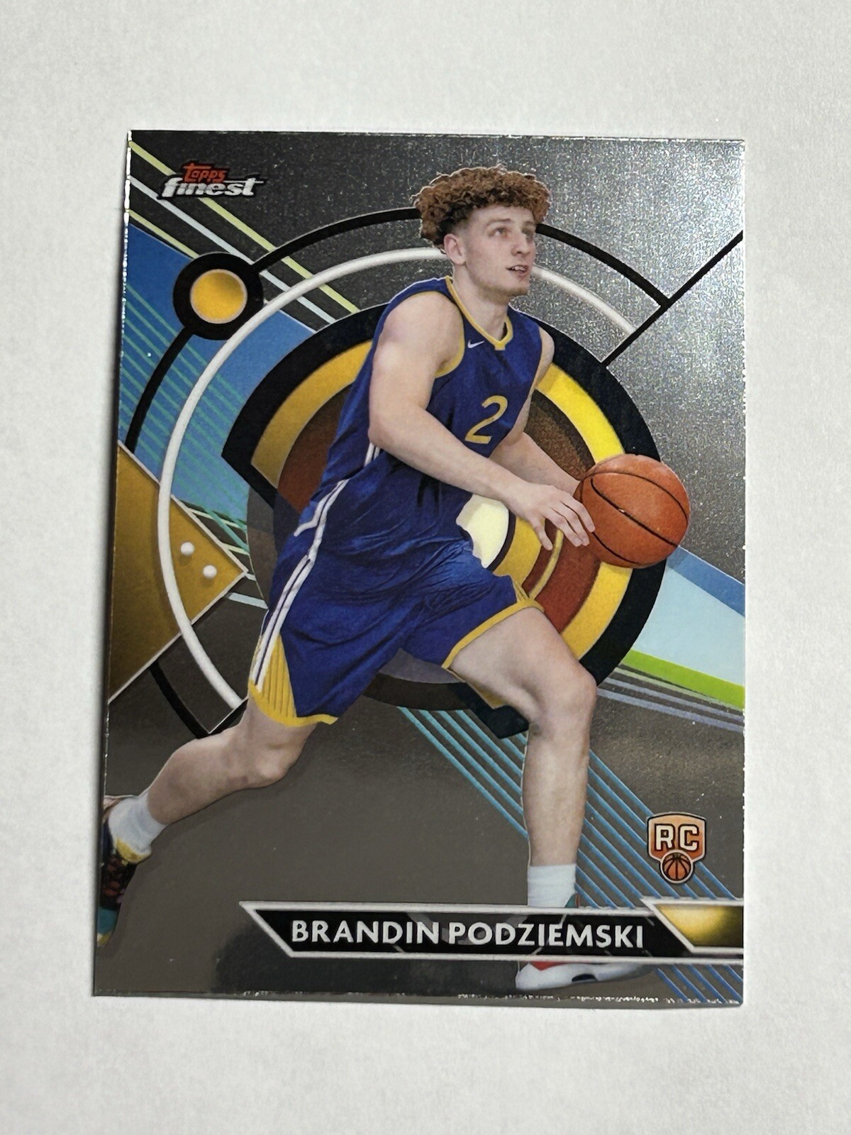 2023-24 Topps Finest Brandin Podziemski RC #92 Golden State Warriors