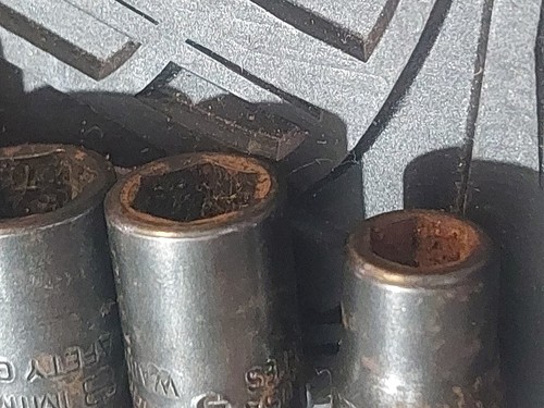 Juego de enchufes de impacto poco profundo SAE de 6 puntos con unidad de 1/4" Snap On (1/4-9/16") 106IMTM - Imagen 7 de 9