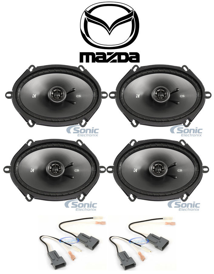 Комплект для замены передних и задних заводских автомобильных динамиков Kicker 6x8 для Mazda MX6 1993-97 годов выпуска 2629000₽