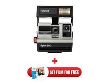 Polaroid Spirit 600 Grey Silver, Film 600, Vintage camera, Instant camera,