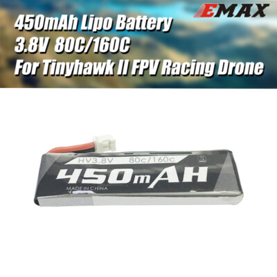 EMAX Tinyhawk Nanohawk X RC Racing Drone 1S 80C/160C HV 450mah