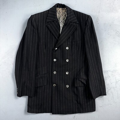 ジャケット・アウター 1950s VTG  ITALY DOUBLE BREASETED COAT VTG Mens Suit 36 Double Breast 8 Button Jacket Sport Coat