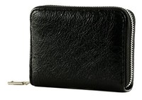 Seidenfelt Manufaktur Ylva GeldböRse Glossy Black Schwarz Neu