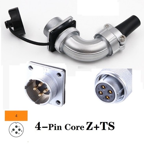 WS20 2core-15pin TS plug+Zright-angle bent rear nut seat aviation plug connector - Picture 22 of 28