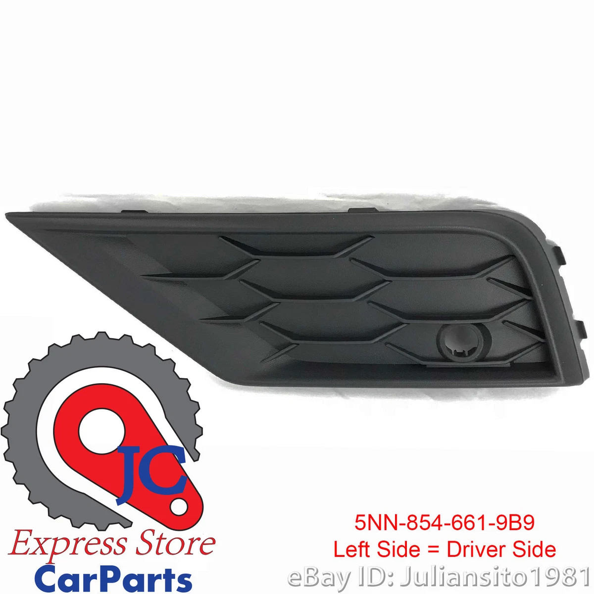 5NN854661 9B9 VOLKSWAGEN GENUINE OEM TIGUAN FRONT LEFT BUMPER  