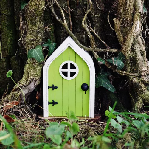 1X Mini Fairy Garden Door Wooden Mini Wooden Garden Door Elf Door Embellishments - Picture 3 of 23