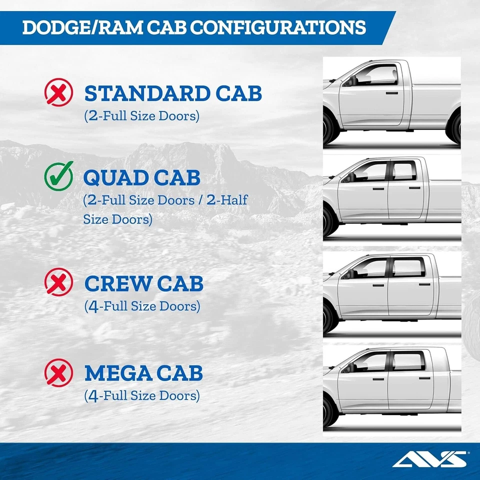 Ventvisor de montaje exterior automático [AVS] | 2009-2018 Dodge RAM 1500, 2019 Foto 3 de 4