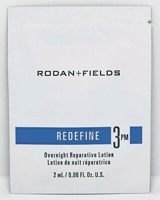 Rodan + Fields Redefine Step 3 PM Overnight Restorative Cream Sample Packet New