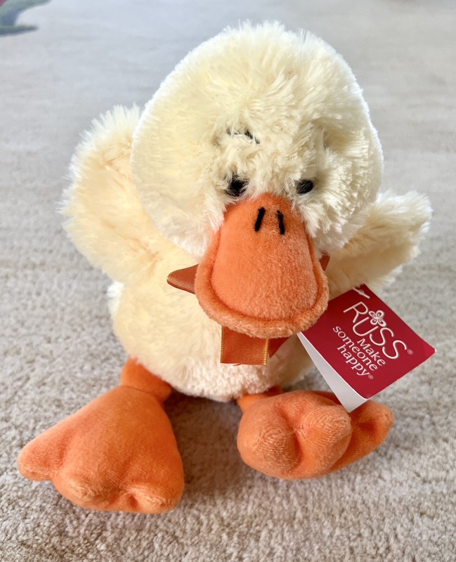 NWT Russ Berrie 2019 "Wade the Duck" Beanbag 11"