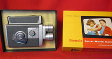 Vintage Kodak Brownie Turret 3 Lens f/1.9 8mm Movie Camera, W/ Original Box