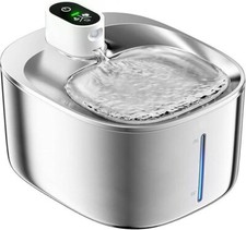 Fuente de agua inalámbrica para gatos, 135 fl oz/4 l, funciona con pilas, nuevo.