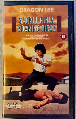 Secret Ninja, Roaring Tiger (VHS) Rare OOP Jack Lam, Dragon Lee, Jang Lee - New